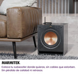 Marmitek Transmisor de Subwoofer Inalámbrico Subwoofer Anywhere 640 - Conecte su Subwoofer de forma Inalámbrica a su Sistema Estéreo - Conector de 3,5 mm - Transmisor de Audio Inalámbrico