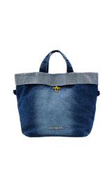 Desigual Priori Litu, Accessories Denim Shopping Bag Mujeres, Azul