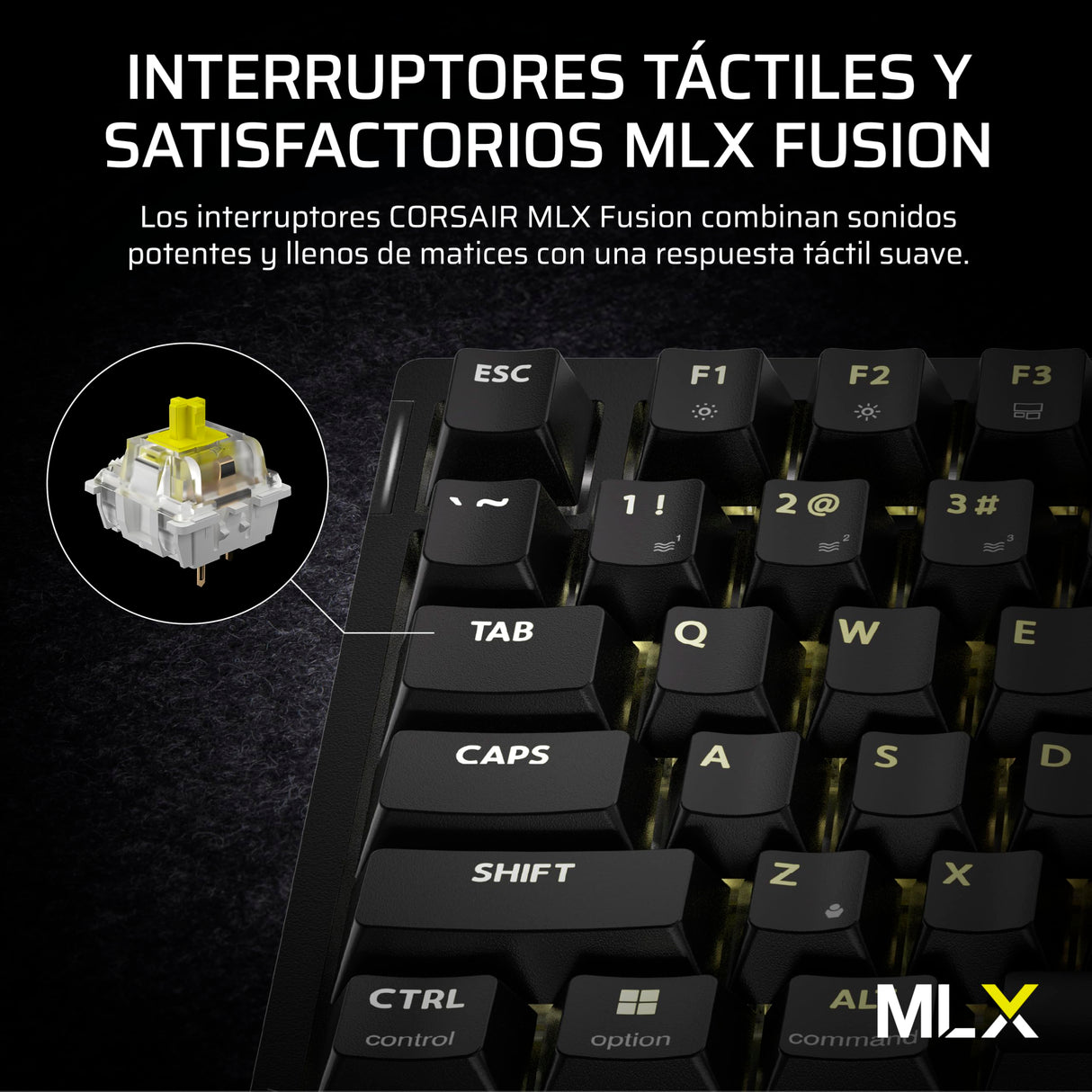 Corsair K65 Plus Wireless 75% RGB Teclado Mecánico para Juegos Intercambiable en Caliente – Interruptores Táctiles MLX Fusion Prelubricados – PBT Keycaps – QWERTY ES – Negro