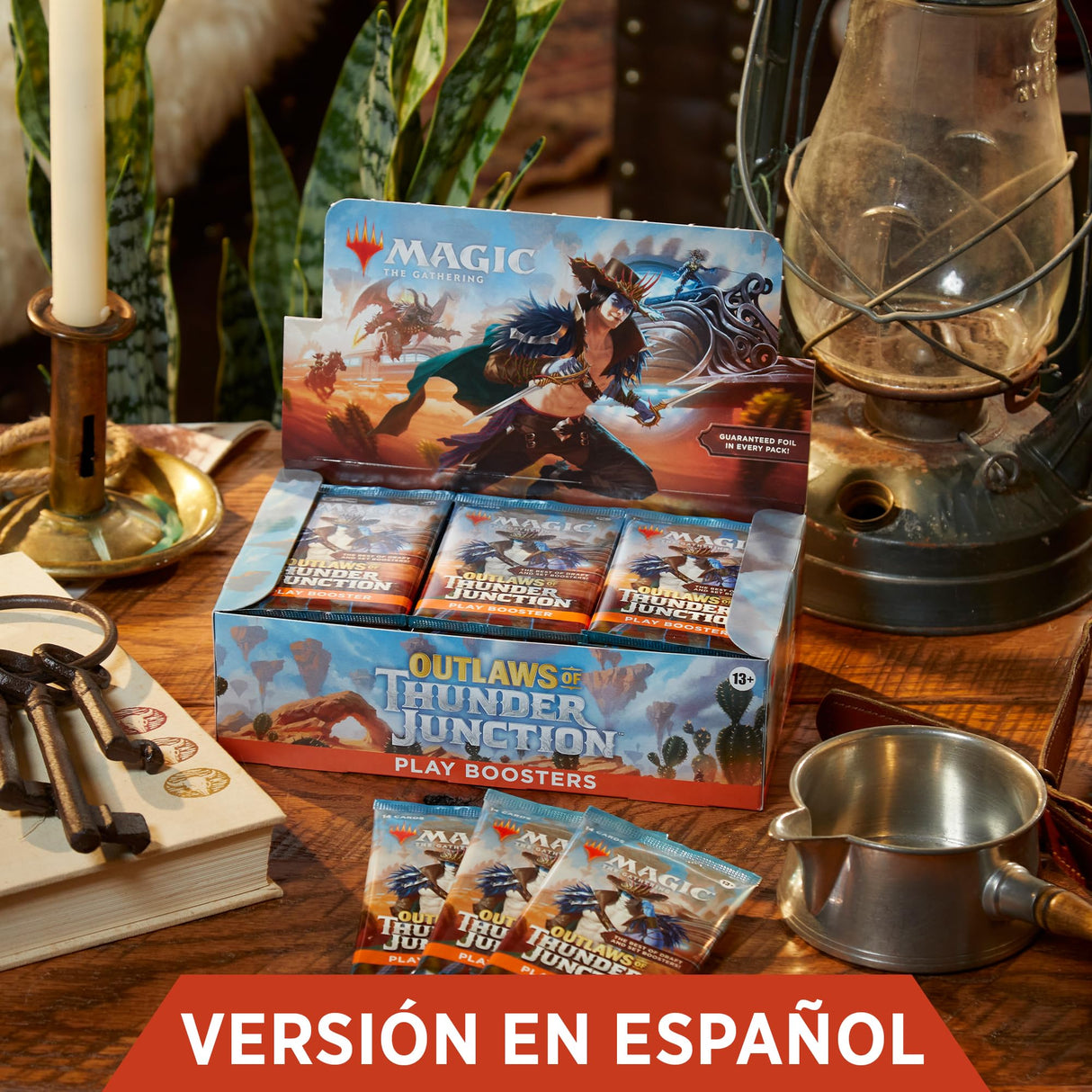 Caja de sobres de juego de Forajidos de Cruce de Truenos, de Magic: The Gathering - 36 sobres (504 cartas de Magic) (Versión en Español)
