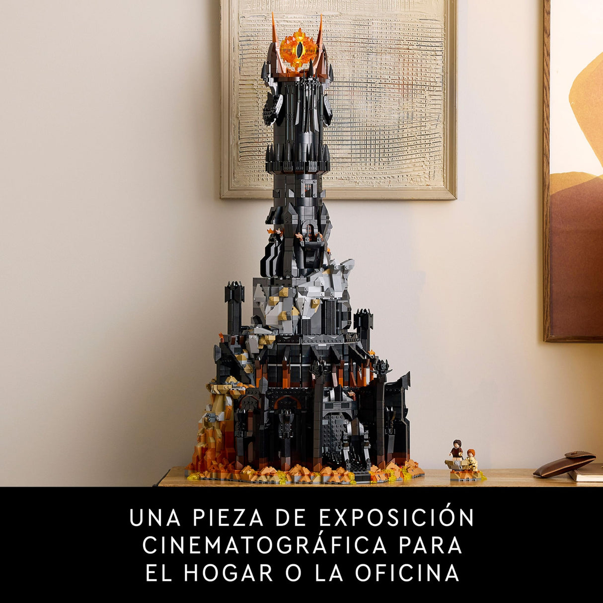 LEGO Icons El Señor de los Anillos: Barad-dûr Maqueta para Adultos Fortaleza de ESDLA, Minifiguras de Personajes Inc. Sauron, Gothmog, Orcos, Frodo, Sam y Gollum, Regalo para Hombres y Mujeres 10333