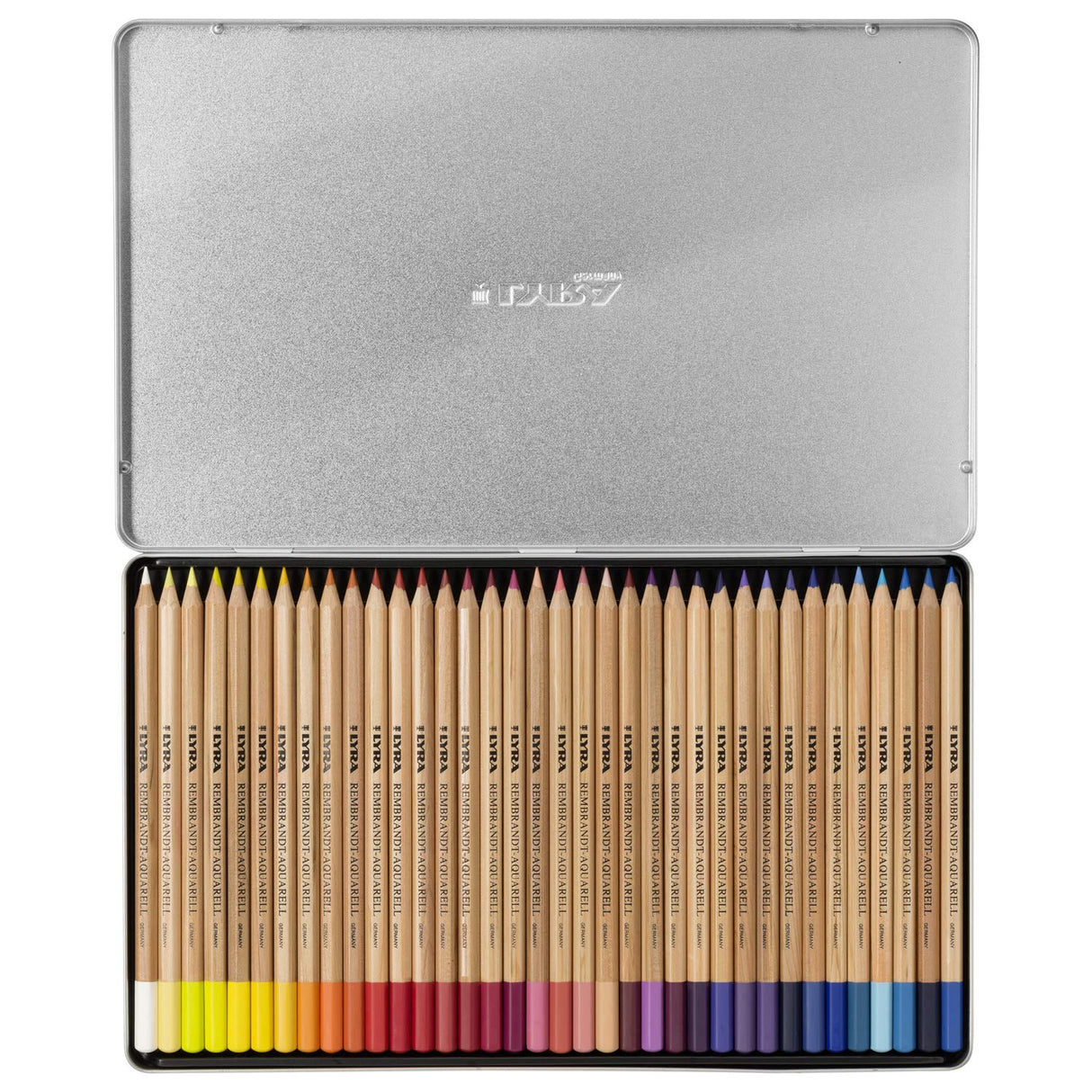 LYRA Rembrandt Aquarell, Lápices de Colores Acuarelables para Bellas Artes, hexagonal, Estuche de Metal, colores surtidos, 72 unidades