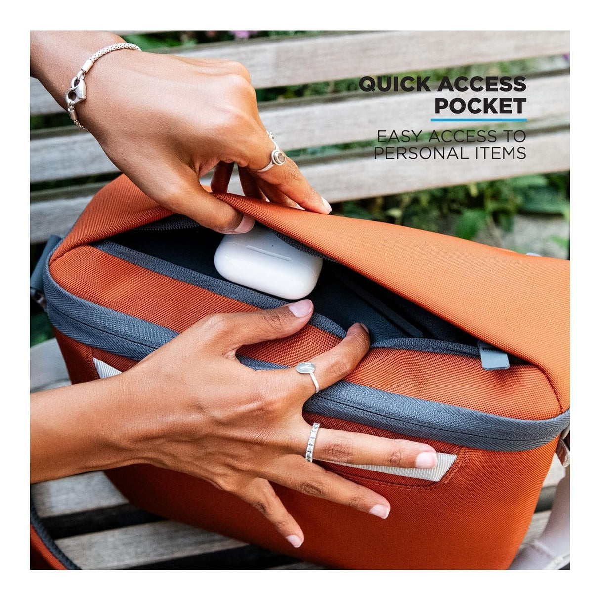 Gomatic Luma Camera Sling 12 L – Bandolera Cámara Resistente al Agua, Organizador Tech con RFID, para DSLR, Mirrorless, Objetivos y Drones – Diseñado por Peter McKinnon – Rust