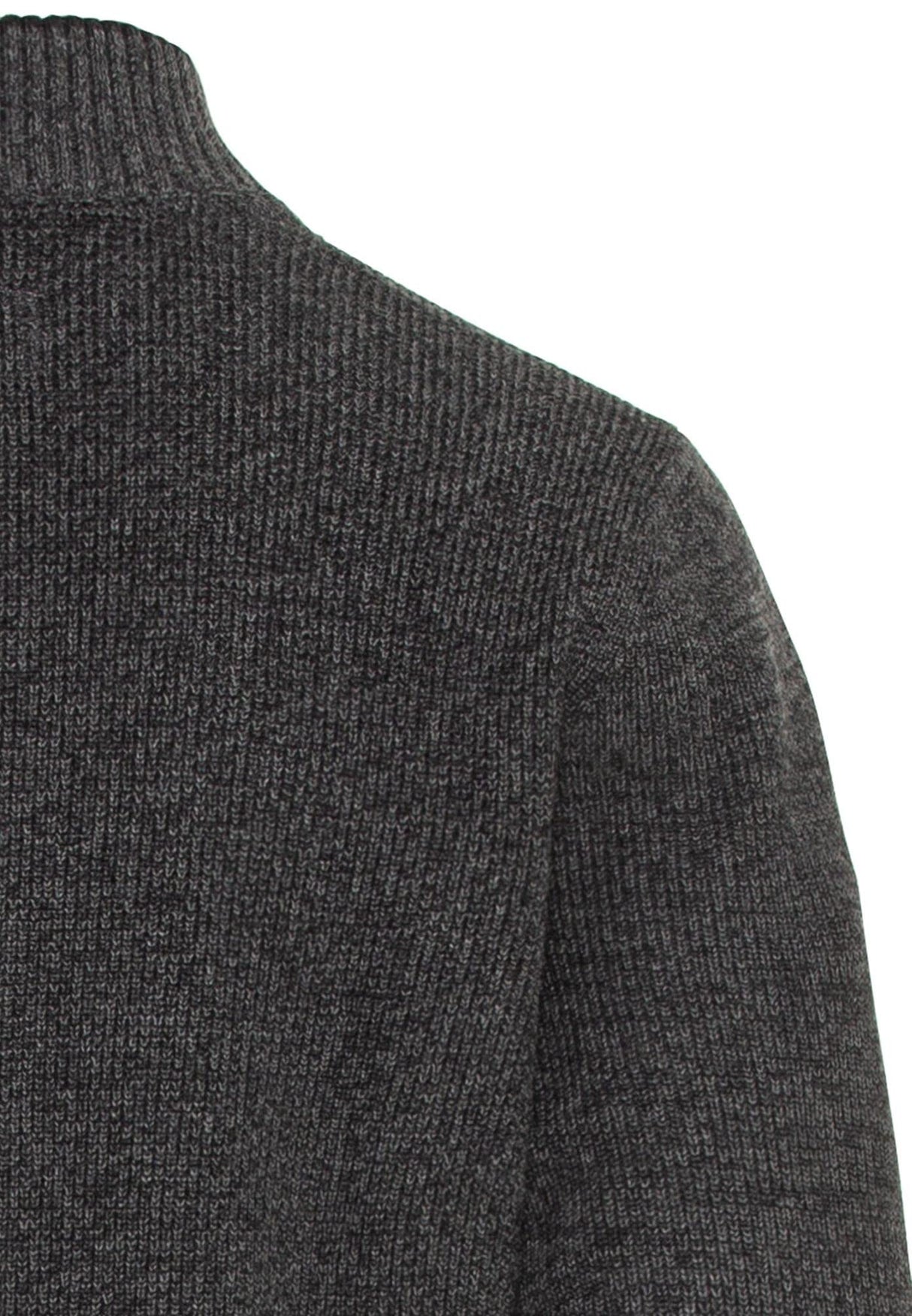 camel active 409525/8K28 Suéter cárdigan, Gris Grafito, XL para Hombre