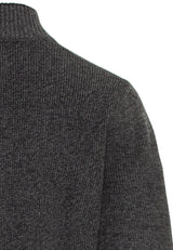 camel active 409525/8K28 Suéter cárdigan, Gris Grafito, XL para Hombre