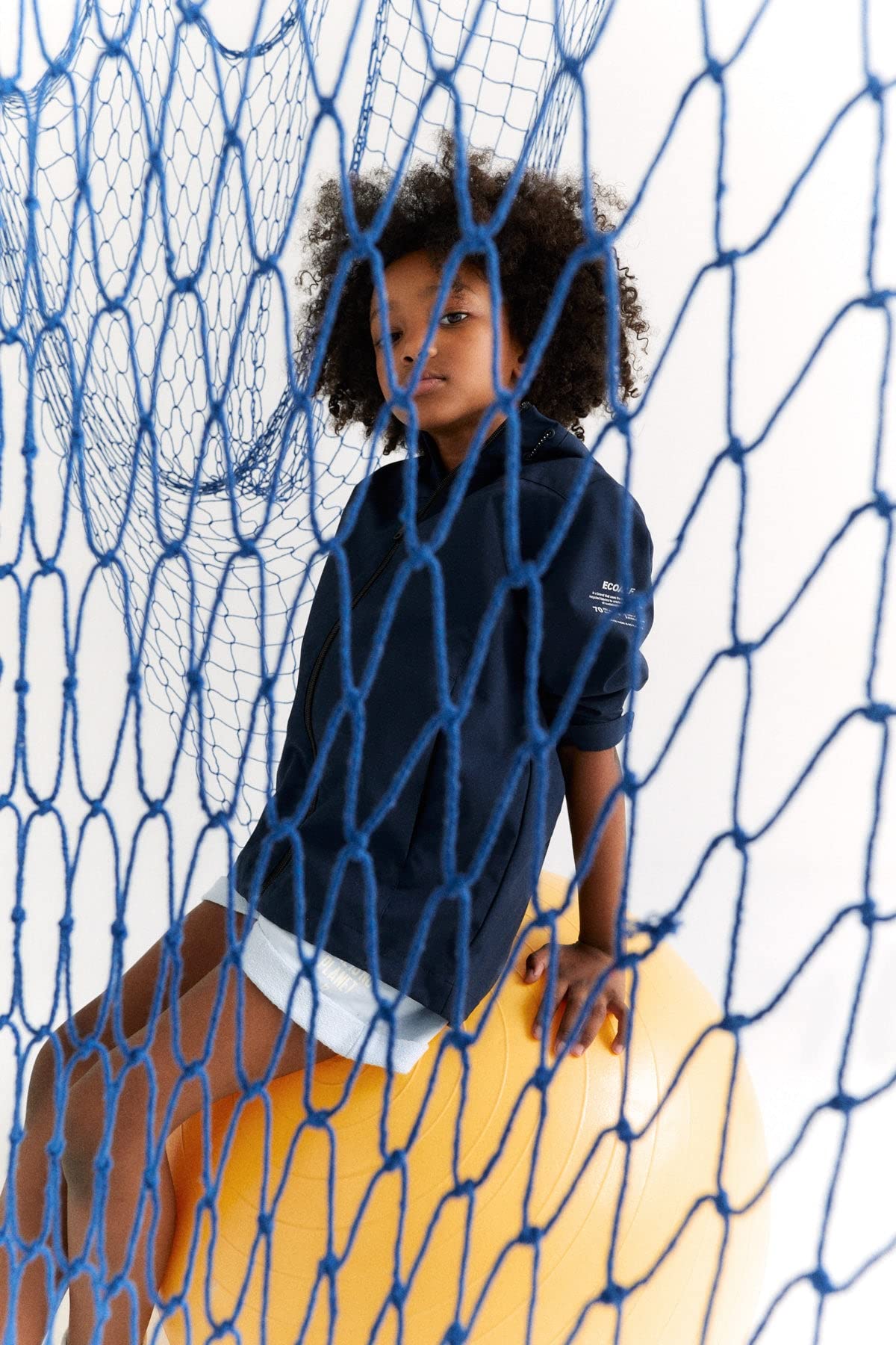ECOALF - Cazadora Niño Kalimalf, de Poliéster Reciclado, Tejido Reciclado, Impermeable, Cómoda y Ligera, Chaqueta Niño, Abrigo para Niño, Talla 14 años, Color Azul Marino