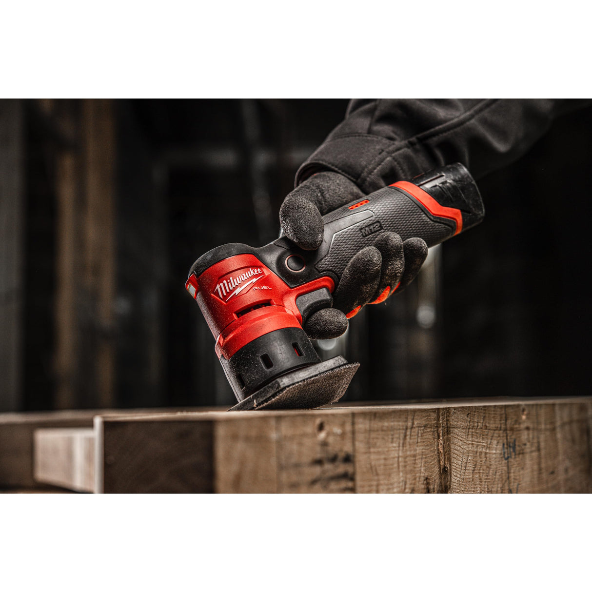 Milwaukee - Lijadora excéntrica inalámbrica M12 FUEL FDSS-422X con bandeja de lijado en forma de penta, 12 V, 4 Ah