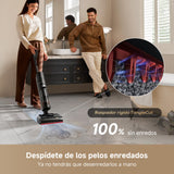 DREAME H15S Aspirador en Seco y Húmedo, Limpieza de Triple Borde, Brazo Robótico con IA, 21.000 Pa de Succión, 0 Enredos, Lava y Seca el Cepillo a 90 °C, Alcance Horizontal de 180°, Control con App