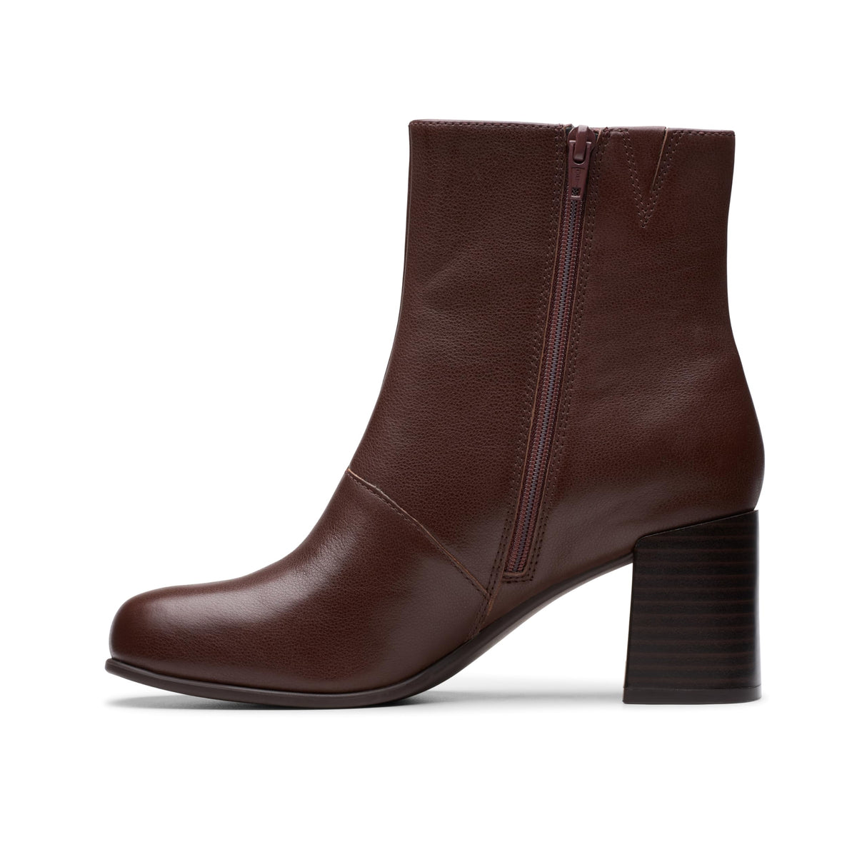 Clarks Premium Keirsta Faye, Botas de Moda Mujer, Brown Leather, 38 EU
