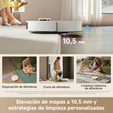 DREAME L10s Ultra Gen 3 Kit Robot Aspirador y Friegasuelos, Succión de 25.000Pa, Cepillo Lateral y Mopa Extensible, AceClean DryBoard y Autolimpieza Automática de Mopa, Secado con Aire Caliente