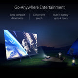 ASUS ZenBeam E2 Mini Proyector LED, Modo Retrato Automático, 300 Lúmenes LED, WVGA (854 x 480), Proyección Inalámbrica, Power Bank a Través de USB Tipo A, HDMI y Altavoz de 5 Vatios, Negro