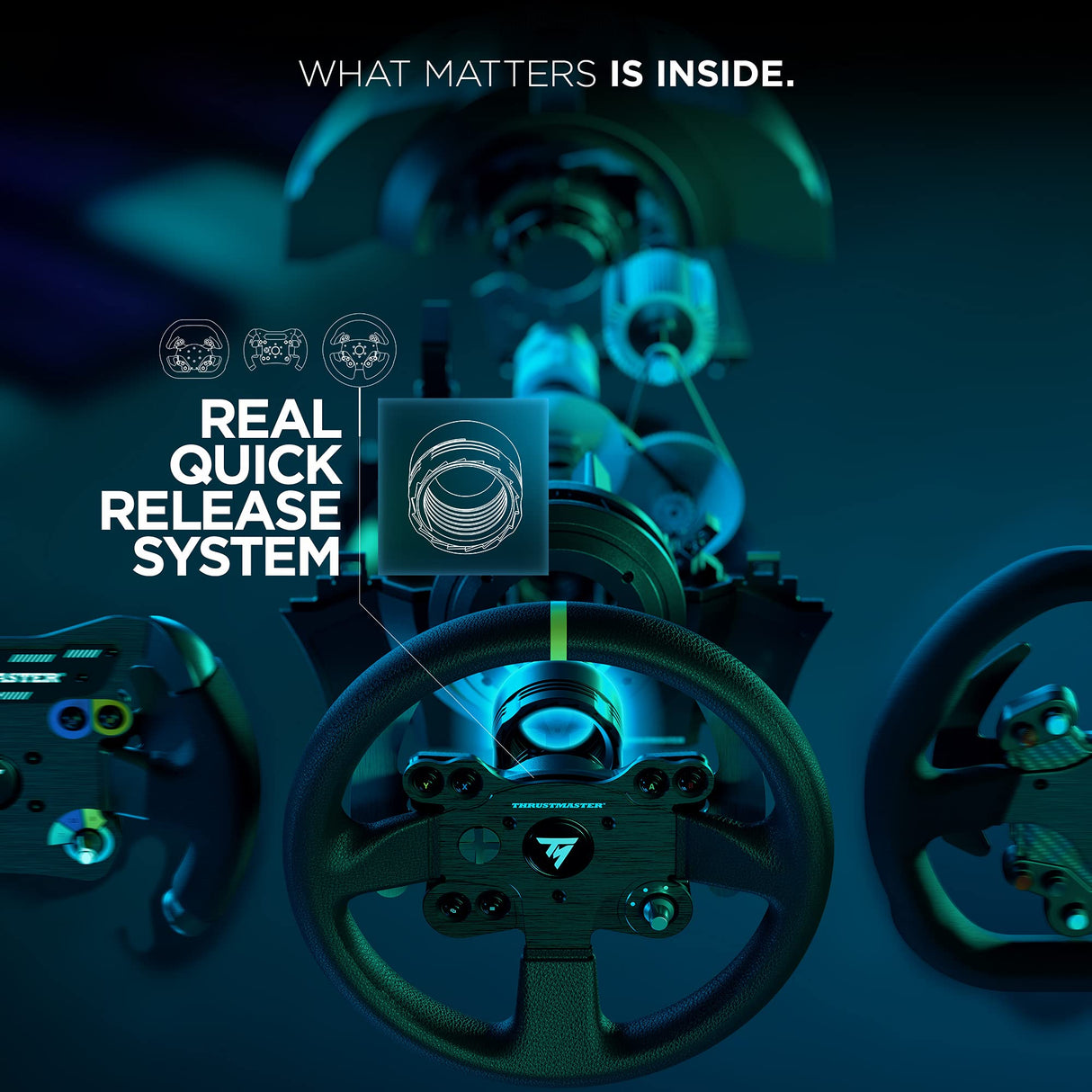 Thrustmaster TX Racing Wheel Leather Edition, Volante y Pedales, Xbox Series X|S, Force Feedback - UK Version