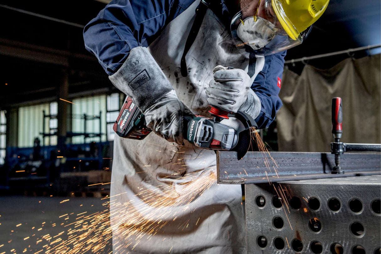 metabo Amoladora angular inalámbrica WB 18 LTX BL 15-125 Quick – 18 V, 125 mm, 10.000 rpm – Sin escobillas, con tuerca de liberación rápida, freno y protección contra sobrecarga, inalámbrica y potente