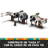 LEGO Star Wars 75393 Caza Tie y ala-X Fusionados - Juguete de Construcción con 2 Naves Estelares - 4 Minifiguras y Figura de Droide - Regalo para Niños de 9+ Años y Fans