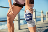 BAUERFEIND Vendaje de Rodilla, GenuTrain S, titán,Izquierdo, Talla 4
