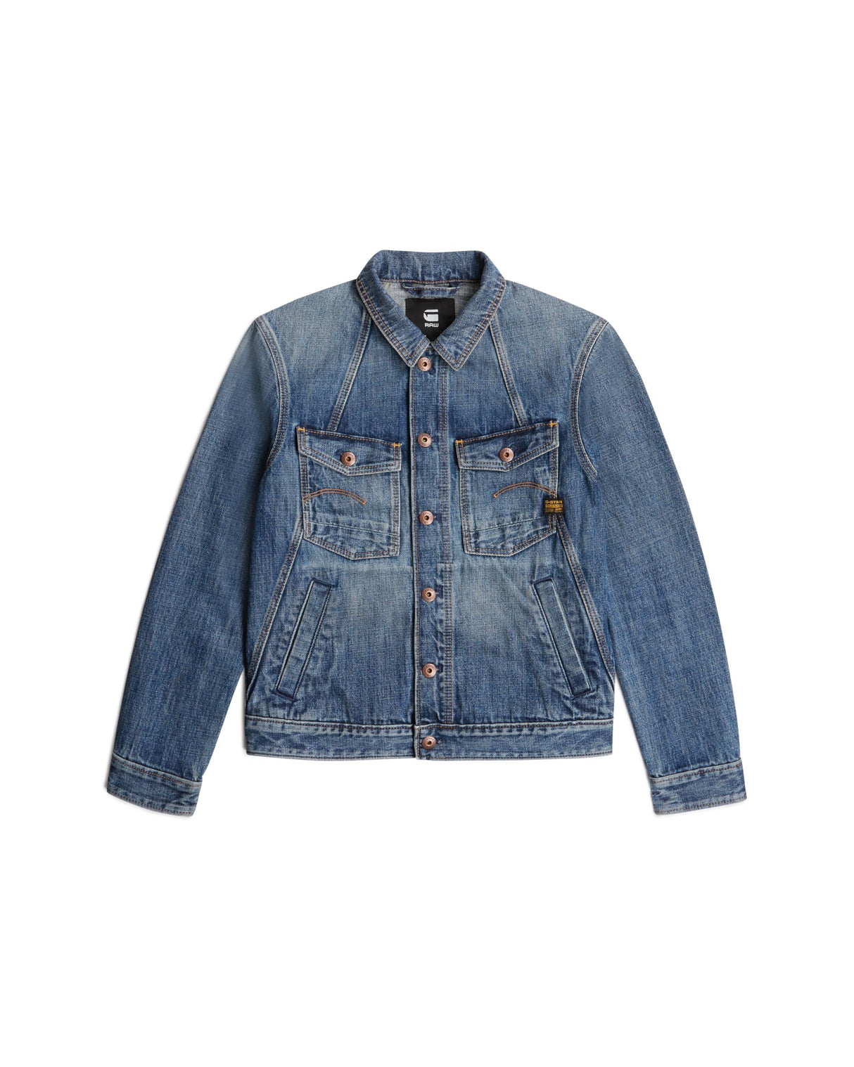 G-STAR A- Line Slim Jacket Chaqueta, Multicolor (Faded Typhoon D26919-D776-H465), S Hombres