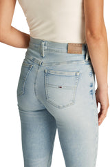 Tommy Jeans Nora MD Skn ANK Zip Bi1213 Dw0Dw20034 Ceñido, Denim (Denim Ultra Light), 34W / 28L para Mujer