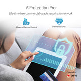 ASUS RT-AX82U V2, Router Gaming AX5400 WiFi 6 extensible de dos bandas, puerto para juegos, modo Mobile Game, Aura RGB, compatible con PS5, seguridad de red, Instant Guard, VPN, compatible con AiMesh