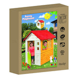 Smoby, Casita Infantil Sunny Playhouse, con 2 Ventanas y Puerta, Sólida y Robusta, para Niños a Partir de 2 Años, 7600810707