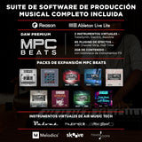 M-Audio Oxygen Pro 49 - teclado controlador MIDI USB con 49 teclas, beat pads, perillas asignables de MIDI, botones y faders, más pack de sonidos de Native Instruments (integración de NKS)