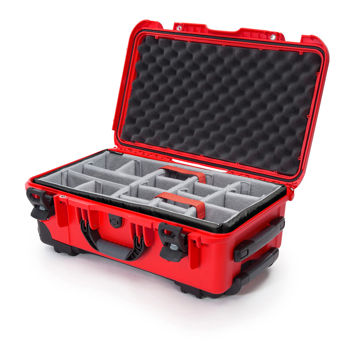 Nanuk Wheeled Series 935 NK-7 Maleta de protección Impermeable de Resina Ligera y Divisor Acolchado, Color Rojo