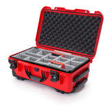 Nanuk Wheeled Series 935 NK-7 Maleta de protección Impermeable de Resina Ligera y Divisor Acolchado, Color Rojo