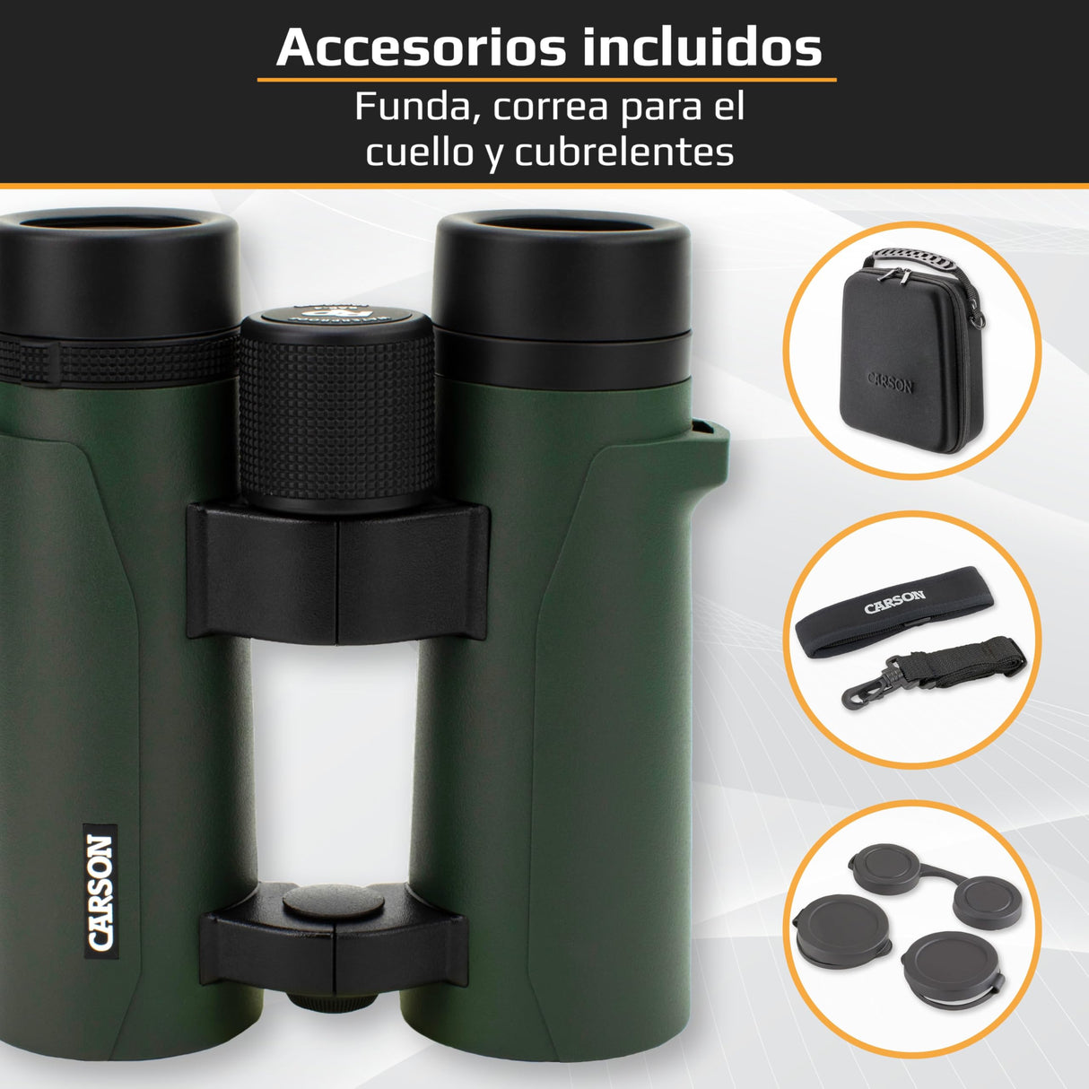 CARSON Serie RD Waterproof 10X50MM RD-050