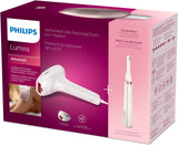 Philips Lumea Serie 7000, dispositivo de depilación IPL, alternativa de depilación láser, con recortadora compacta satinada, 2 accesorios para cuerpo y cara, modelo BRI921/00