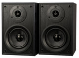Dual Juego de altavoces activos LS 100 (entrada fono, amplificador integrado para tocadiscos, par) Negro