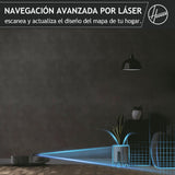 Hoover Robot Aspirador, Succión 4000 Pa, Navegación Láser, Wi-Fi, Base de Carga con Retorno Automático, Sensor de Obstáculos, Mapeo del Hogar [HG4]