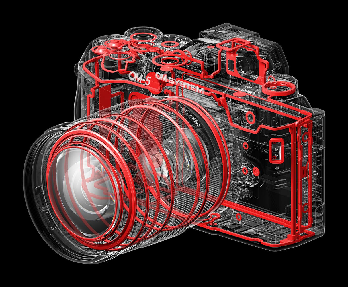 Cámara Micro Cuatro Tercios OM SYSTEM OM-5 Mark II, Incl. Objetivo M.Zuiko Digital ED 12-45mm Pro, Sensor Live Mos de 20 MP, estabilización de Imagen de 5 Ejes, Sellado IP53 contra la Intemperie