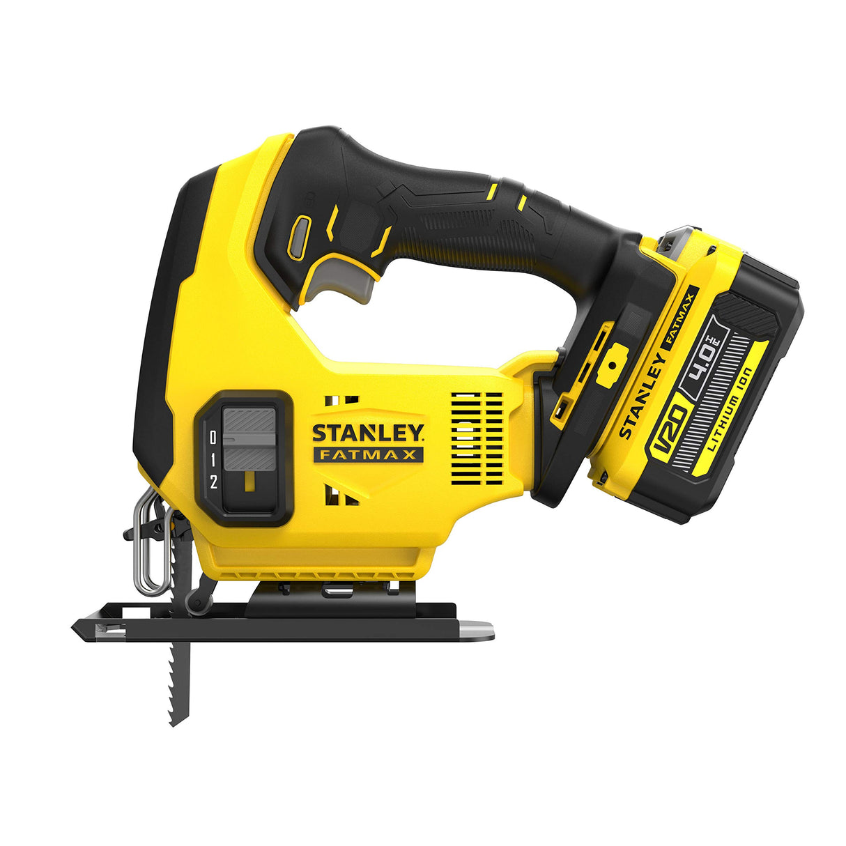 STANLEY FATMAX SFMCS600M2K-QW - SIERRA DE CALAR V20 LI-ION 18V CON 2 BATERÍAS 4Ah, CARGADOR Y MALETÍN