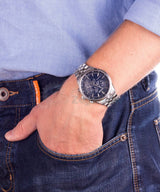 Citizen Reloj Cronógrafo para Hombres de Eco-Drive con Correa en Acero Inoxidable AT2141-52L