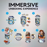 YuMe Disney 100 Surprise Mystery Capsules - Caja de ciegas con Pixar y Personajes de Disney Figurines de Vinilo - Series 1 Blind Bag Surprise Toys (12 Unidades)