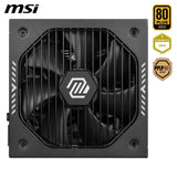 MSI mag A750GLS PCIE5, Fuente de alimentación, 750W, 80 Plus Gold, ATX 3.1, Soporte GPU PCIe 5.1, 12V-2x6 Nativo, Conector 12V-2x6 Bicolor, Fuente de alimentación ATX, Cables con Cubierta