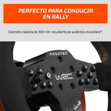 FANATEC CSL Elite Volante de Carreras Licencia Oficial WRC Rally – Recubierto de Alcantara, LED RevStripe, Levas de Cambio Extraíble, Plug y Play para PC, Xbox Series X|S, Xbox One