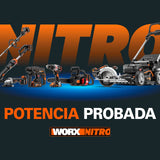 WORX WX841 Nitro – Clavadora eléctrica inalámbrica 20 V – 2 Ah – Tire hasta 80 clavos por minuto – Hasta 64 mm en la madera – Desbloqueo sin herramientas – (incluye batería y cargador| 200 clavos