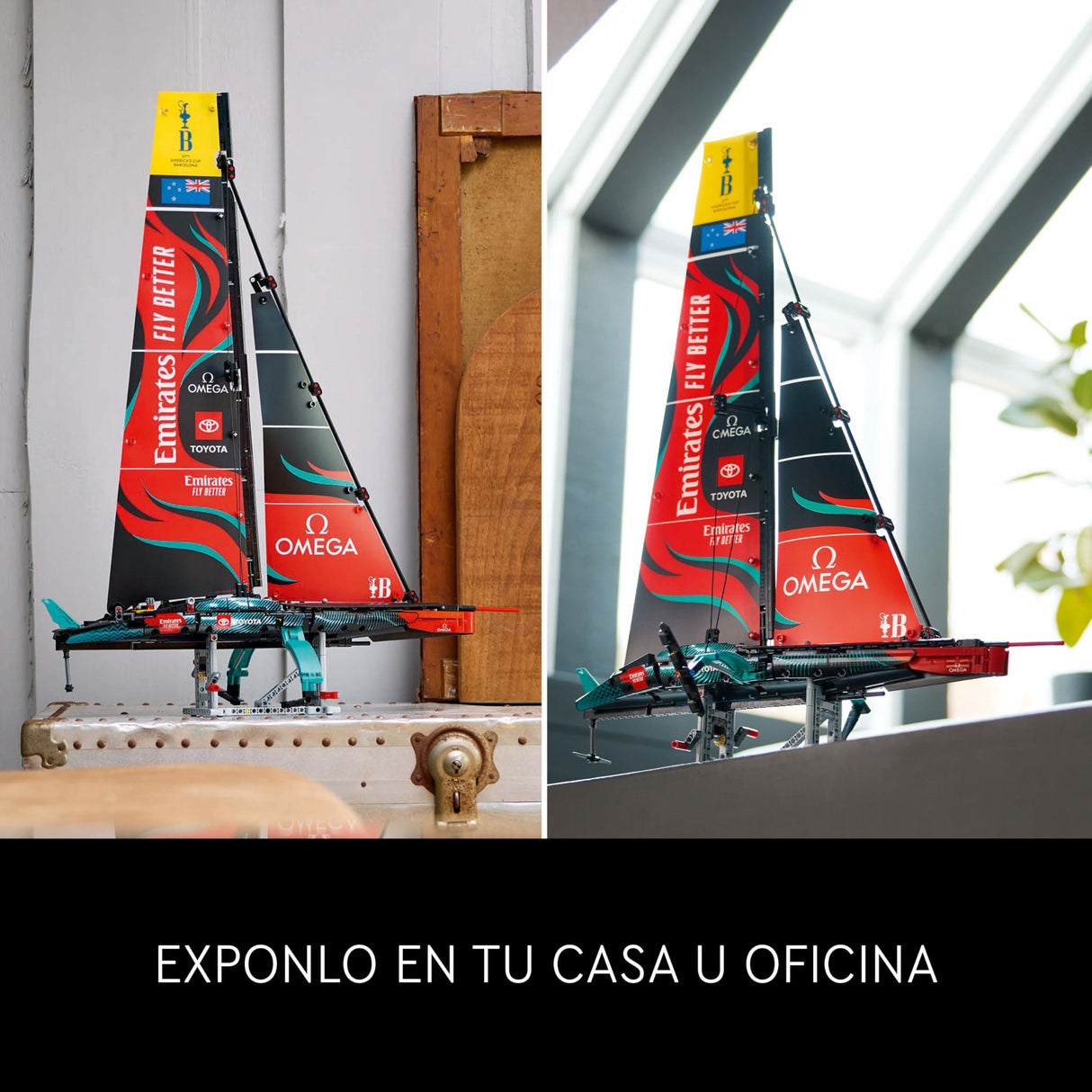 LEGO Technic Yate Emirates Team New Zealand AC75 Kit de construcción, Maqueta para Adultos de Barco Velero Amantes de la Vela, Regalo para Hombres y Mujeres, Actividad Creativa, Decoración Hogar 42174