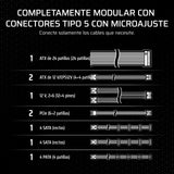 CORSAIR SF750 (2024) Fuente de Alimentación ATX Totalmente Modular de Bajo Ruido 80 Plus Platinum – Compatible con ATX 3.1 – Preparada para PCIe 5.1 - Negro