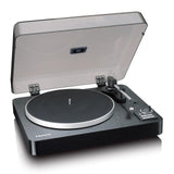 Lenco LBTA-165BK Tocadiscos Totalmente automático - Bluetooth 5.3 - Carcasa de Madera - Platos de Metal y Pastilla AT3600L - Arranque automático y Retorno automático - 2 velocidades (33/45 RPM) -