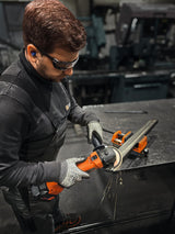 FEIN Amoladora angular a batería Ø115 mm, CCG18-115-12 AS, 18V, gran potencia y duración, para trabajos efectivos de corte, motor sin escobillas FEIN, sin batería y cargador