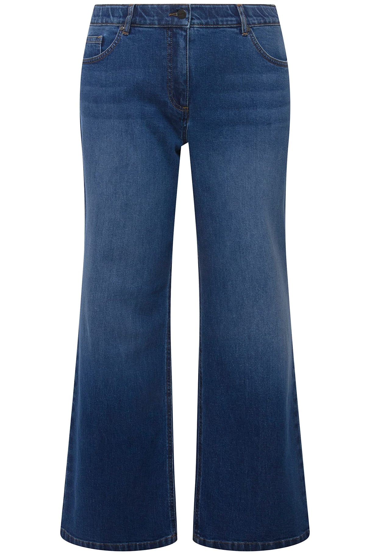 Ulla Popken Dummy Jeans, Dark Blue Denim, 32W / 30L para Mujer
