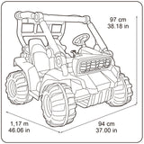 FEBER Buggy - Coche eléctrico de 2 plazas para niños y niñas de 3 años en adelante, 12V (Famosa 800012472)
