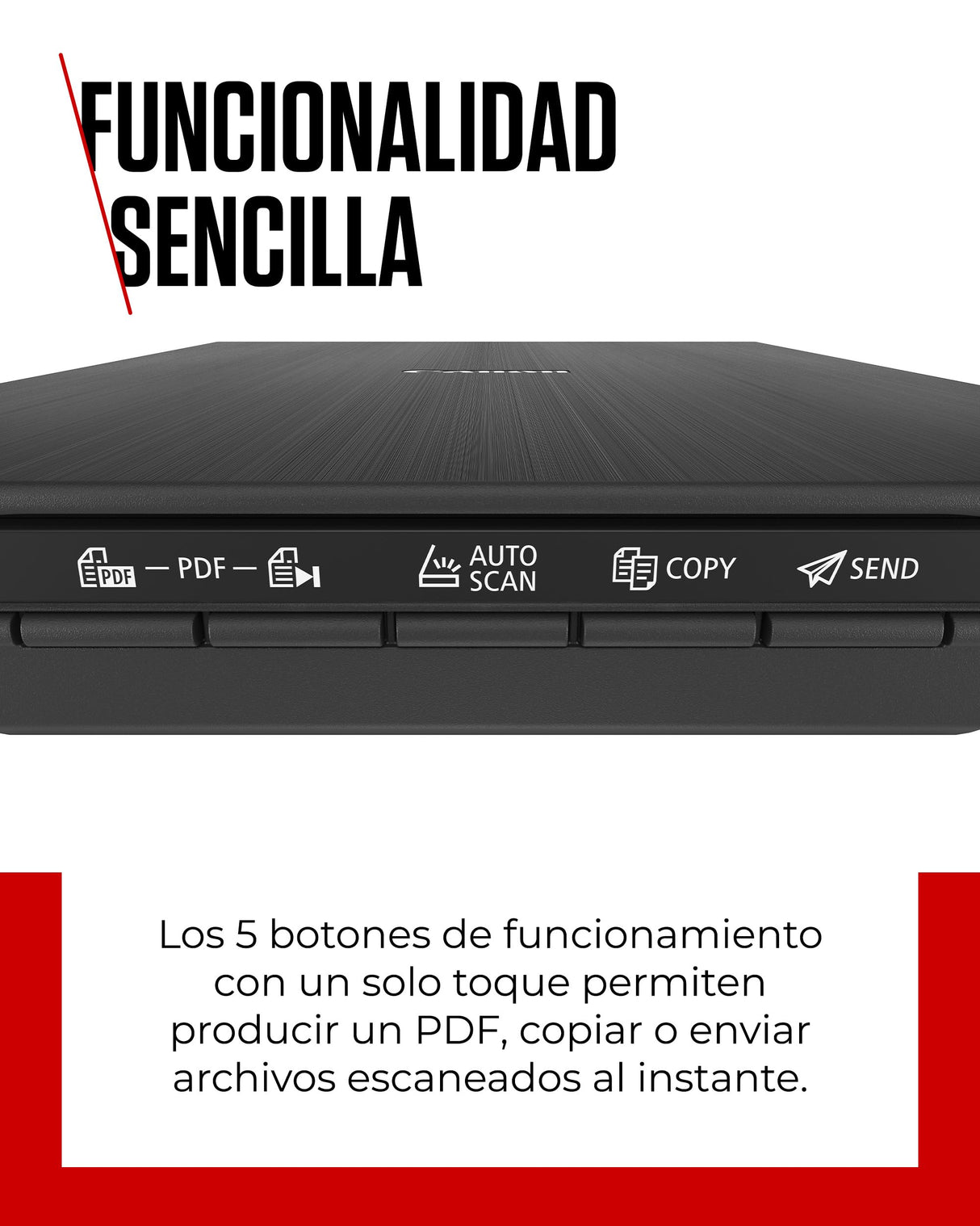 Canon CanoScan LiDE 400 Escáner Plano, A4, Documentos y Fotografías, Escaneo y Copia Automática, Alta Resolución 4800 x 4800ppp, Escaneo de Alta Velocidad, Negro