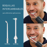 Panasonic Series 800 Irrigador Bucal Ultrasónico EW-DJ86-K503, Irrigador Dental, 200 ml, 1 Boquilla Ultrasónica y 1 Boquilla de Ortodoncia, 5 Ajustes de Presión, Accesorio De Viaje, USB-C, Negro