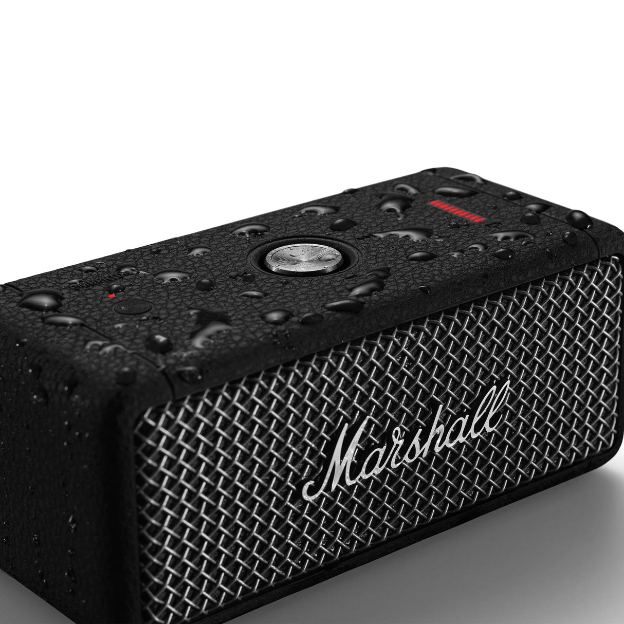 Marshall Emberton II Altavoces Bluetooth portátiles, inalámbricos, Emparejables, IP67 Resistentes al Polvo y al Agua, Encima de 30 Horas de Tiempo de reproducción - Negro y Acero