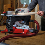 Einhell Sierra ingletadora y tronzadora y mesa TE-MS 254 T (2000W, hoja de sierra Ø254mm, ancho de corte 130mm y profundidad 74mm, incl. láser de línea de corte, func. de sierra circular de mesa)