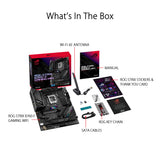 ASUS ROG Strix B760-F Gaming WiFi Placa Base Intel B760 (LGA 1700 ATX, 16+1 DrMOS, DDR5 hasta 7800 MT/s, PCIe 5.0, Tres Ranuras M.2, WiFi 6E, USB 3.2 Gen 2x2 Type-C y Aura Sync RGB), Negro