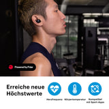 Sennheiser Momentum Sport Auriculares con Ajuste de Sonido Deportivo y ANC adaptativo, Ajuste Seguro, 24 Horas de duración de la batería - Grafito