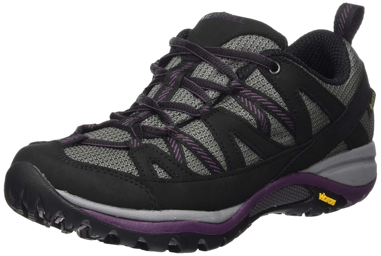 Merrell Siren Sport 3 GTX, Zapato para Caminar Mujer, Negro (Black/Blackberry), 39 EU